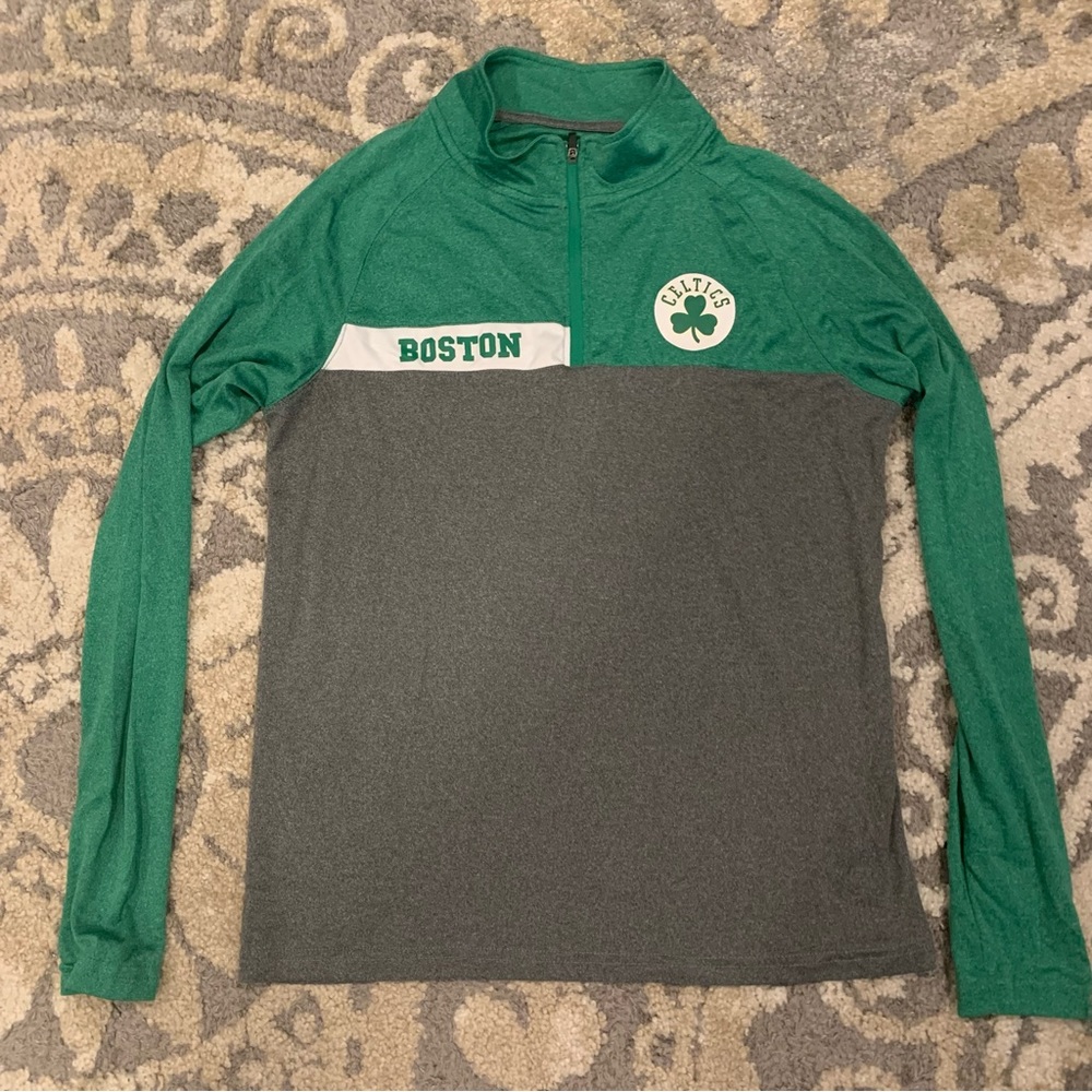 Boston Celtics NBA x Colosseum 1/4 Quarter Zip Up Jacket Youth Size XL (20)